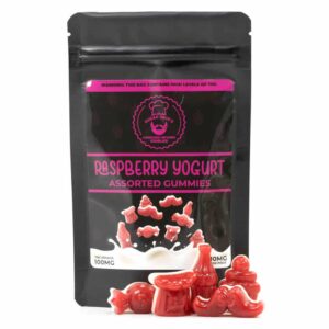 100mg THC Raspberry Yogurt Gummies (Sugar Jack’s)