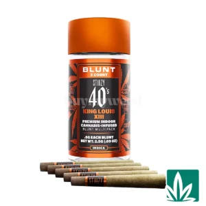 Stiiizy .5G 40’s Infused Mini Blunts 5 Pack (2.5g) – King Louis XIII
