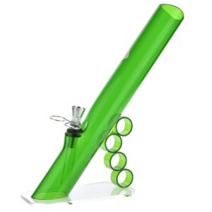 Acrylic Mini Grip Bong with Flat Base and Finger Grips