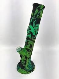 Silicone Bong With Glass Downstem and Bowl