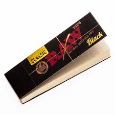 Raw – Rolling Papers + Tips – Black Classic