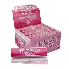 Elements – Rolling Papers + Tips – Pink