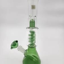 “Orbit Euphoria” – Circle Hub Glass Bong with Recycler Chamber & Tree Perc